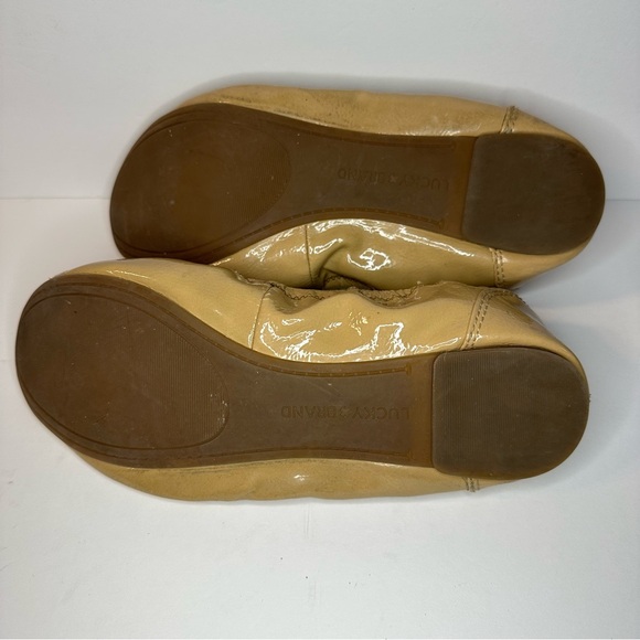 Lucky Brand Ballet Flats Women’s Size 8.5 Beige Vegan Patent Leather - Picture 4 of 11